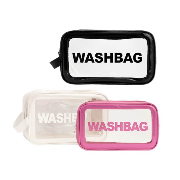 واش بگ شفاف سایز متوسط WASH BAG - تصویر 2